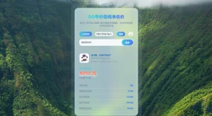 简约QQ号价值评估系统HTML源码免费下载 - 博客侠